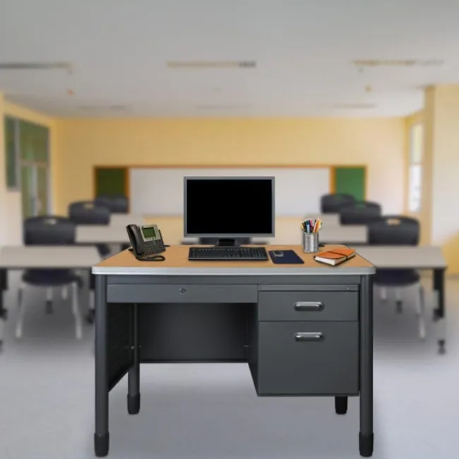 Regency Office Products Mesa Series Steel Single Pedestal Teacher Desks^ Teacher Desks