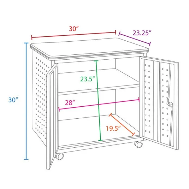 Regency Office Products Mesa Series Storage Cabinet^ Counter-Height Storage|Mobile Cabinets