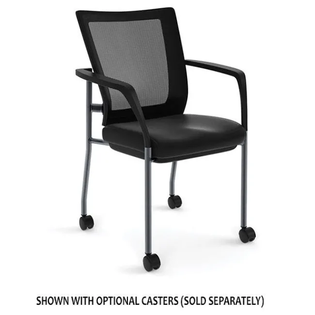 OfficeSource Mesh Back Stacking Chair^ Reception & Waiting Room