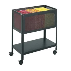 Safco Products Mesh Mobile Steel Tub File^ File Cabinets