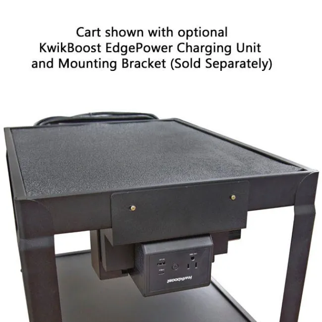 Luxor Metal Utility Cart w/ Cabinet & Electrical Assembly^ Utility Carts|Storage Carts