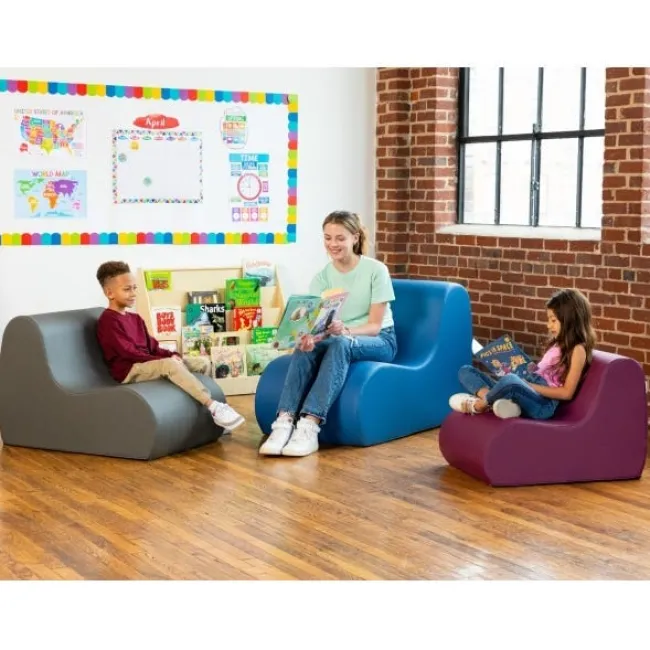 Jaxx Midtown Kids Classroom Soft Foam Chair^ Bean Bag Chairs|Soft Seating