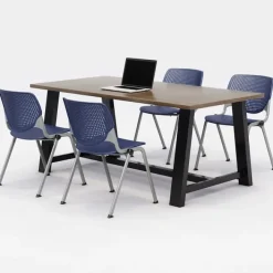 KFI Seating Midtown Rectangle Cafe Table with Kool Seating Package^ Cafe Table & Chair Sets|Conference Table & Chair Packages