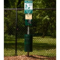 Ultra-Play Mini Pet Waste Station^ Trash & Recycling Bins