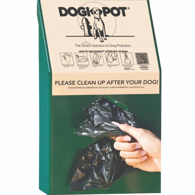 Ultra-Play Mini Quick Pet Waste Station^ Trash & Recycling Bins