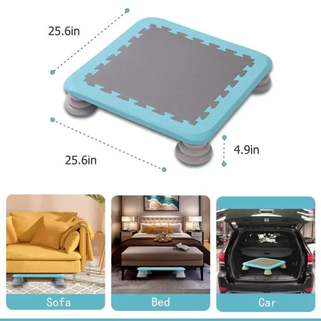 Bintiva Mini Square Trampoline^ Floor Seating