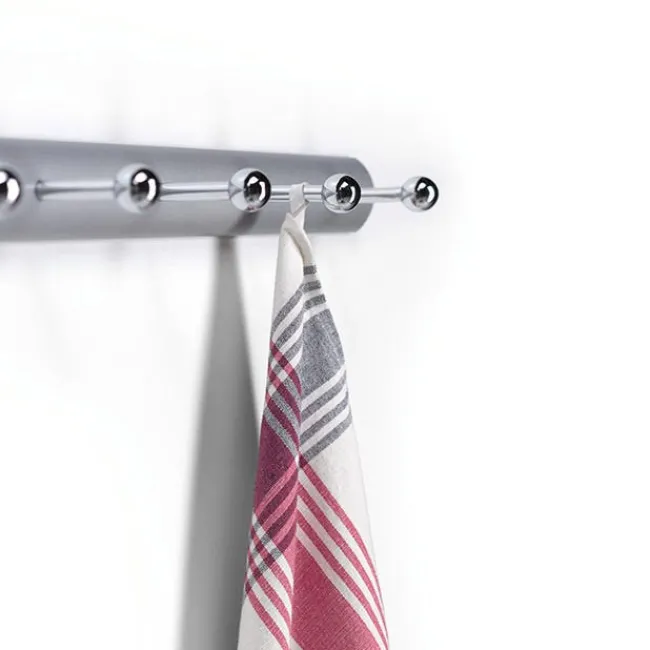 Magnuson Mirac Hook Rail w/ 5 Chromed Brass Hooks^ Coat Racks