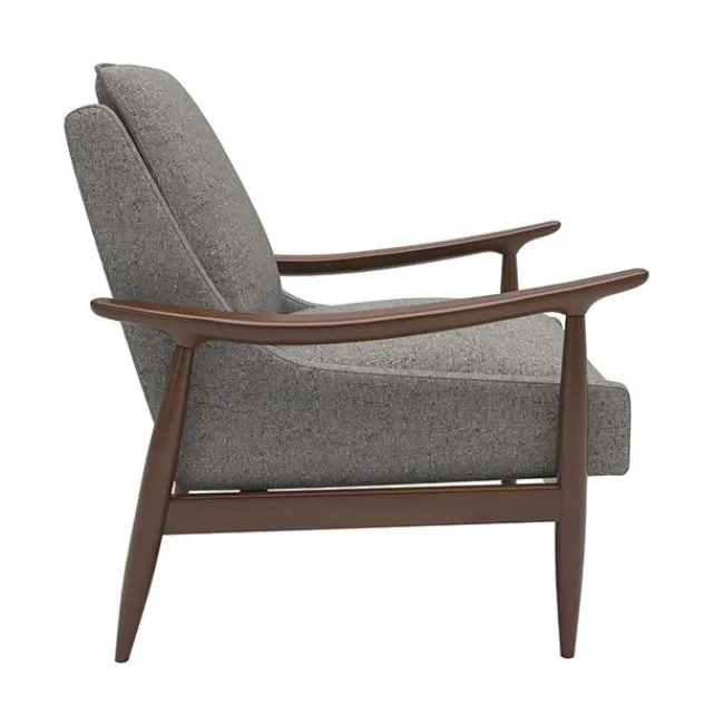 OfficeSource Mira Wood Arm Upholstered Lounge Chair^ Reception & Waiting Room