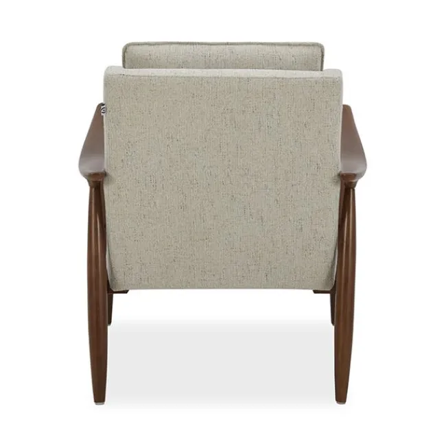 OfficeSource Mira Wood Arm Upholstered Lounge Chair^ Reception & Waiting Room