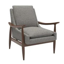 OfficeSource Mira Wood Arm Upholstered Lounge Chair^ Reception & Waiting Room