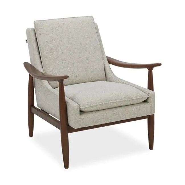 OfficeSource Mira Wood Arm Upholstered Lounge Chair^ Reception & Waiting Room