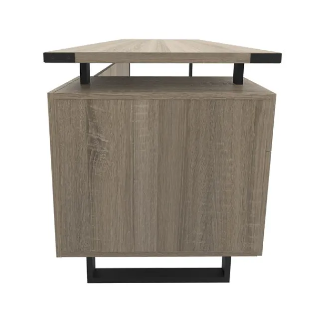 Safco Products Mirella SOHO Desk with Built-In Pedestal^ Jr Executive Desks