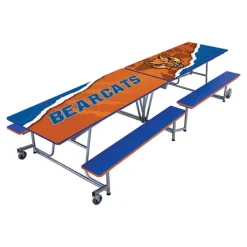 AmTab Mobile Bench School Cafeteria Tables^ Cafeteria|Cafeteria Tables