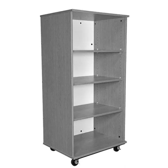 TotMate Mobile Bookcase with Dry Erase Back (30" W x 23" D x 60" H)^ Bookcases