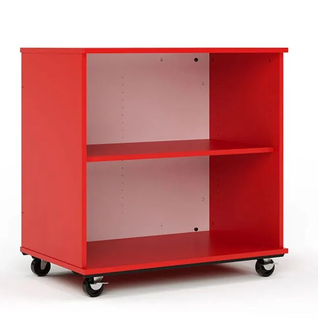 TotMate Mobile Bookcase with Dry Erase Back (36" W x 23" D x 36" H)^ Bookcases
