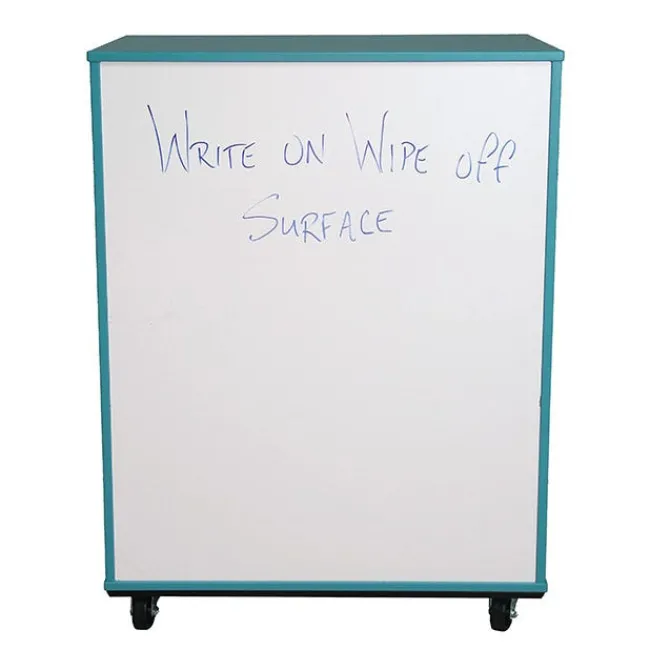 TotMate Mobile Bookcase with Dry Erase Back (36" W x 23" D x 48" H)^ Bookcases