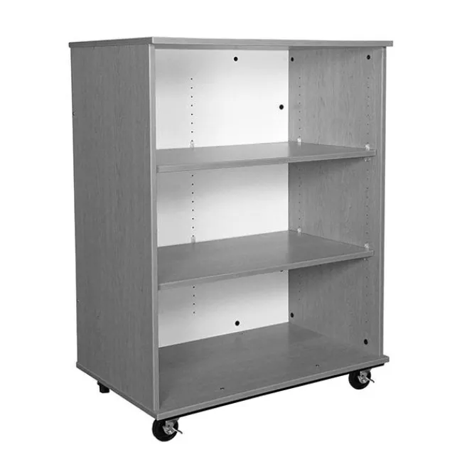 TotMate Mobile Bookcase with Dry Erase Back (36" W x 23" D x 48" H)^ Bookcases