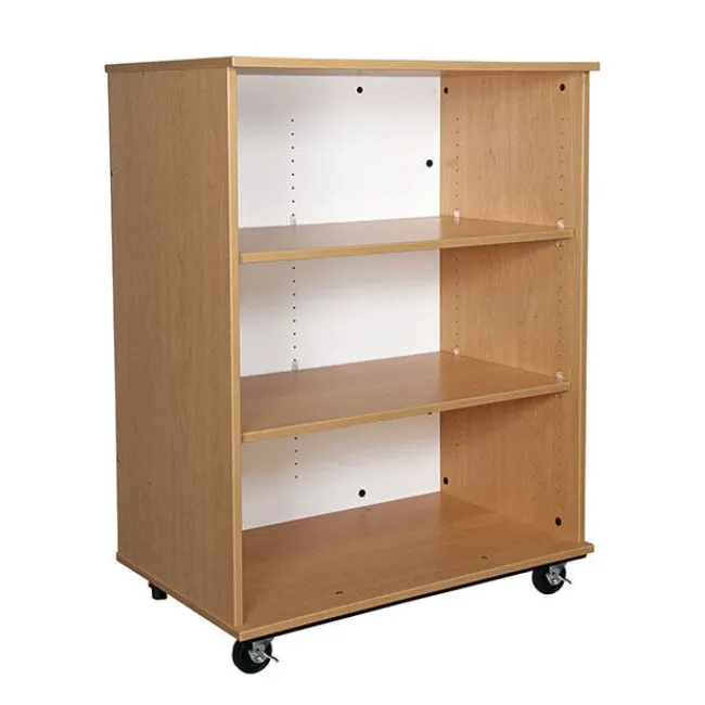 TotMate Mobile Bookcase with Dry Erase Back (36" W x 23" D x 48" H)^ Bookcases