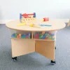 Whitney Brothers Mobile Collaboration Table^ Tote & Bin Storage