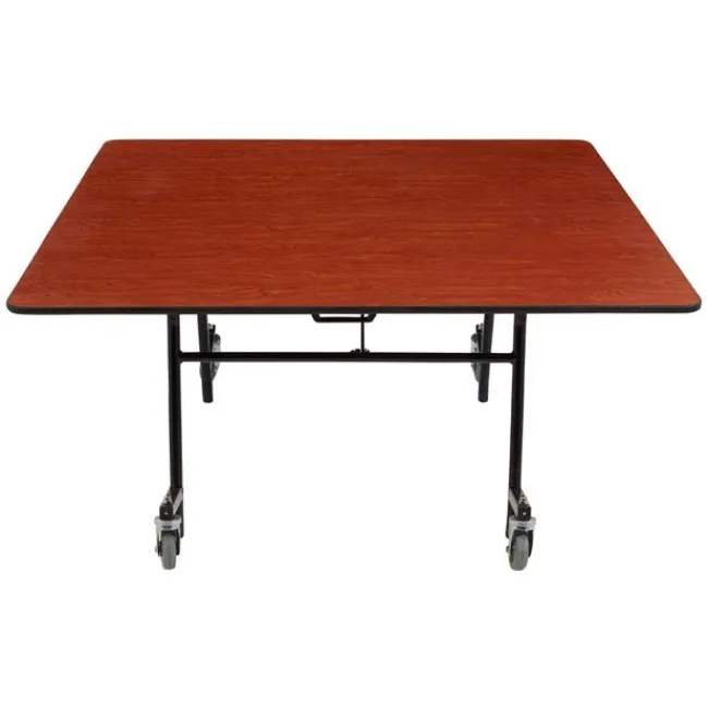National Public Seating Mobile EasyFold Tables with Square Top^ Cafeteria|Cafeteria Tables