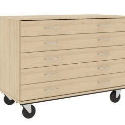 Stevens Industries Mobile Five Drawer Storage Unit^ Mobile Cabinets|Flat File & Paper Racks
