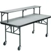 Midwest Folding Products Mobile Folding Buffet Tables^ Folding