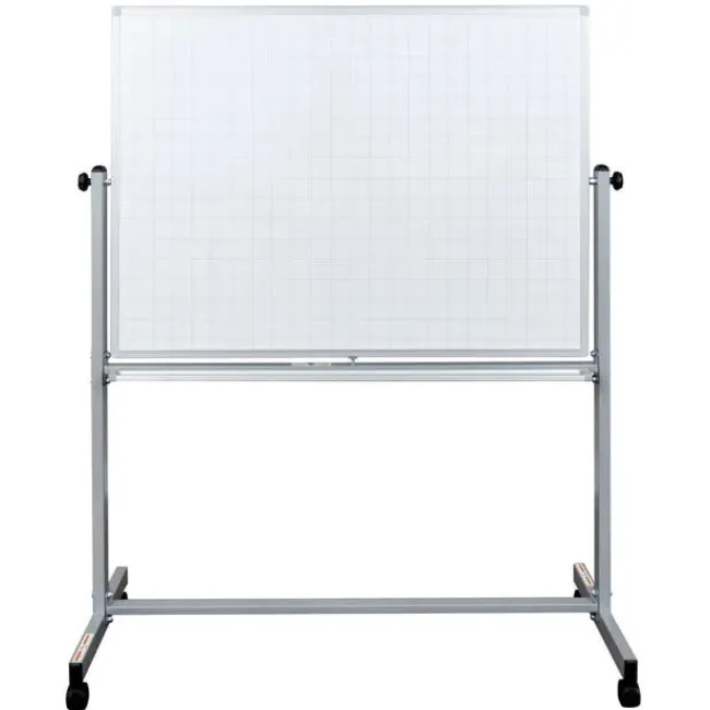 Luxor Mobile Magnetic Double-Sided Ghost Grid Whiteboards^ Graphic Boards