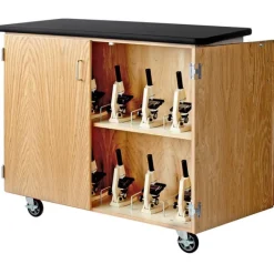 Diversified Spaces Mobile Microscope Storage Cabinet^ Lab Storage|Mobile Lab Units