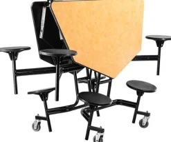 National Public Seating Mobile Octagon Cafeteria Tables with Stools^ Cafeteria|Cafeteria Tables