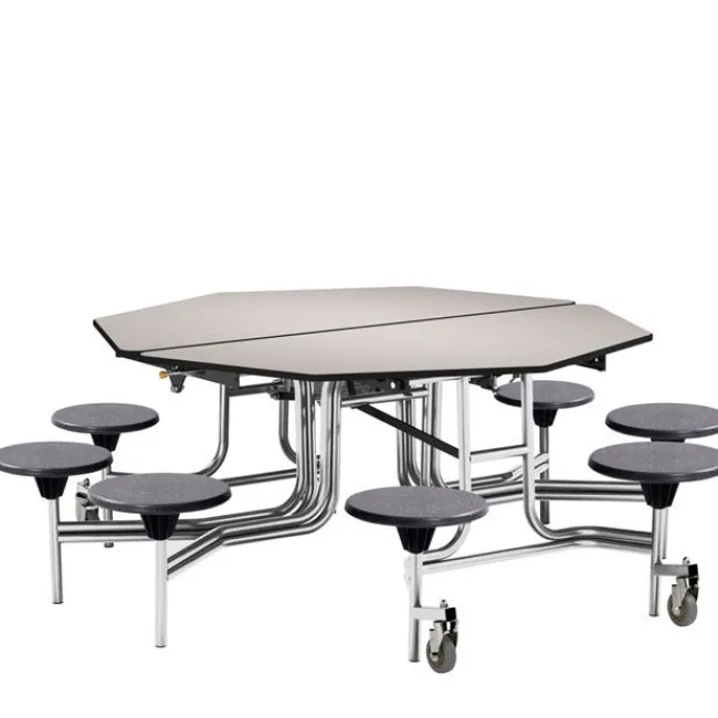 National Public Seating Mobile Octagon Cafeteria Tables with Stools^ Cafeteria|Cafeteria Tables