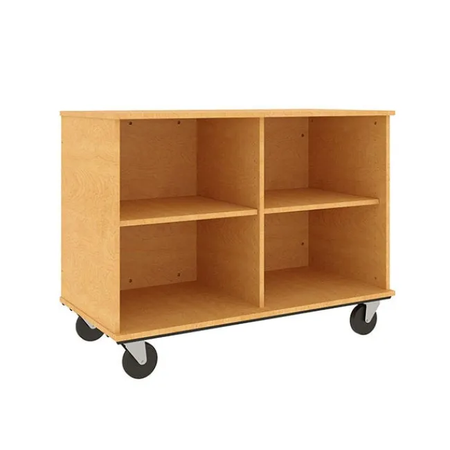 Stevens Industries Mobile Open Divided Storage Cabinet^ Bookcases