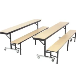 AmTab Mobile School Convertible Bench Cafeteria Tables^ Cafeteria|Cafeteria Tables