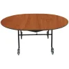 National Public Seating Mobile Shape EasyFold Tables w/ Oval Top^ Cafeteria|Cafeteria Tables