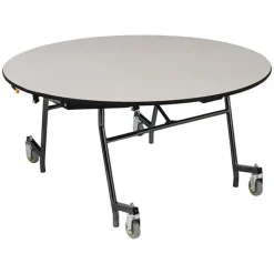 National Public Seating Mobile Shape EasyFold Tables w/ Round Top^ Cafeteria|Cafeteria Tables