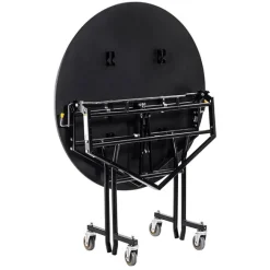National Public Seating Mobile Shape EasyFold Tables w/ Round Top^ Cafeteria|Cafeteria Tables