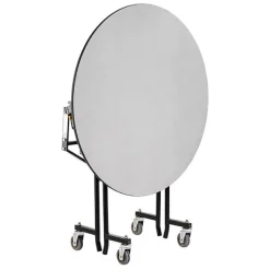 National Public Seating Mobile Shape EasyFold Tables w/ Round Top^ Cafeteria|Cafeteria Tables