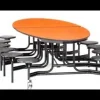 National Public Seating Mobile Stool Cafeteria Tables - Powder Coat Frame^ Cafeteria|Cafeteria Tables