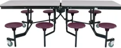 National Public Seating Mobile Stool Cafeteria Tables - Powder Coat Frame^ Cafeteria|Cafeteria Tables