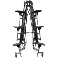 National Public Seating Mobile Stool Cafeteria Tables - Chrome Frame^ Cafeteria|Cafeteria Tables