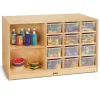 Jonti-Craft Mobile Storage Island^ Tote & Bin Storage|Cubbies