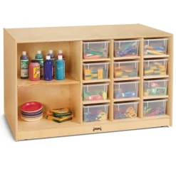 Jonti-Craft Mobile Storage Island^ Tote & Bin Storage|Cubbies
