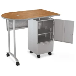 Mooreco Mobile Teacher Standing Height Workstation II^ Teacher Desks|Instructor Desks