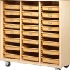 Diversified Spaces Mobile Tote Tray Storage Cabinets^ Tote & Bin Storage|Art Supply Cabinets