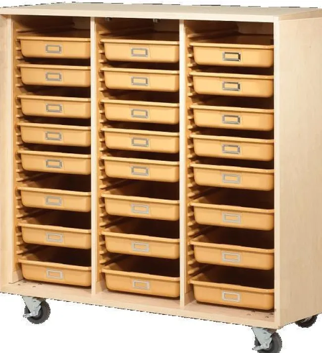 Diversified Spaces Mobile Tote Tray Storage Cabinets^ Tote & Bin Storage|Art Supply Cabinets