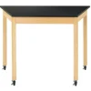 Diversified Spaces Mobile Trapezoid Science Table (24'' x 60'' Plastic Laminate)^ Science|Science Tables