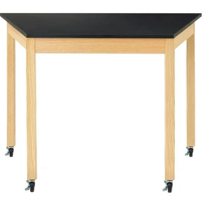 Diversified Spaces Mobile Trapezoid Science Table (24'' x 60'' Plastic Laminate)^ Science|Science Tables