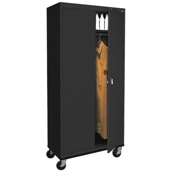 Sandusky Lee Mobile Wardrobe Cabinet^ Coat Racks|Art Supply Cabinets