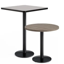 KFI Seating Mode Cafe Tables w/ Single Round Black Base^ Cafe Tables|Café