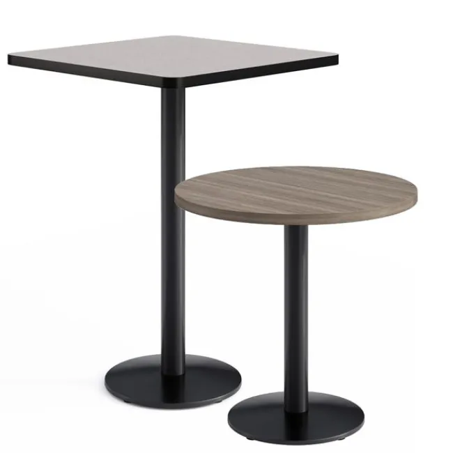 KFI Seating Mode Cafe Tables w/ Single Round Black Base^ Cafe Tables|Café