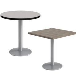 KFI Seating Mode Cafe Tables w/ Single Round Silver Base^ Cafe Tables|Café